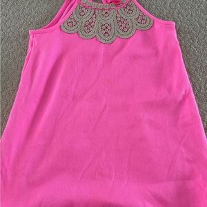 Lilly Pulitzer Pink Dress with Gold Accents
